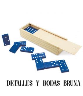 Domino De Madera Para Comunion Azul