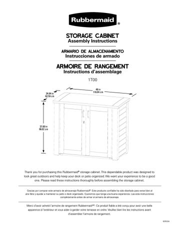 Rubbermaid Outdoor Storage Cabinet Assembly Instructions Two Birds Home