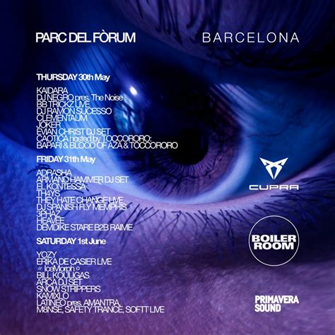 Primavera Sound Barcelona 2024 Boiler Room