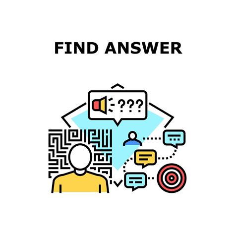 Find Answer Vector Concept Color Illustration 9755808 Vector Art at