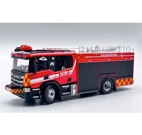 Singapore Civil Defence Force (SCDF) SCANIA Pump Ladder Model (1:43 ...