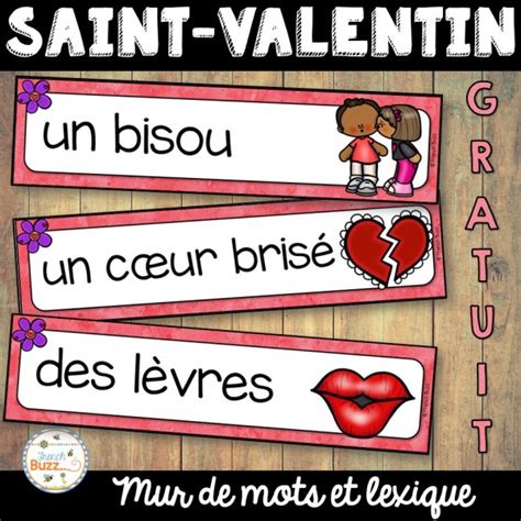 La Saint Valentin Vocabulaire