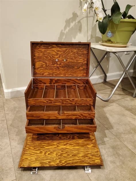 For Sale - Beautiful wooden tackle box | Bloodydecks