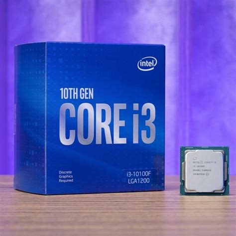 Процессор Intel I3 10100f Gza 211 30 Core I3 10 го поколения Box с кулером 4 яд 36 ГГц