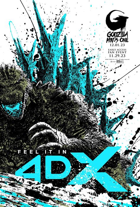 Godzilla Minus One Poster Teases the King of Monsters' Atomic Breath