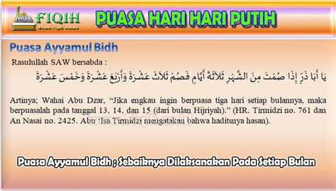 Niat Puasa Hari Putih Dan Puasa Sunat Niat Puasa Hari Putih Panduan Lengkap Aku Muslim Orba