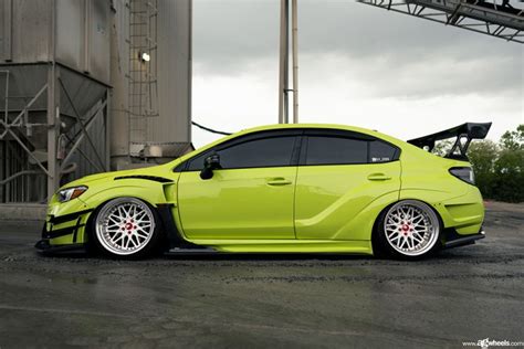 Subaru Wrx Sti On The Avant Garde Sr In The Lucido White Center With