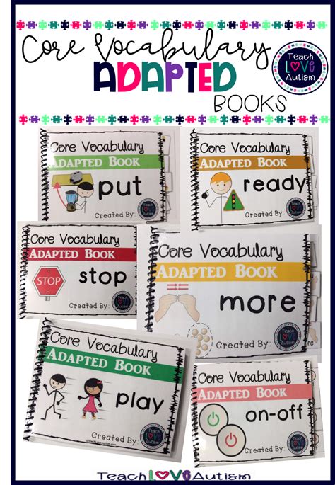 Core Vocabulary Adapted Books And Worksheets For Aac And Speech Therapy