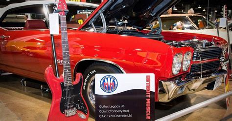 A Musical Pairing Of Cars And Guitars Vintage Muscle Cars Guitar Cars