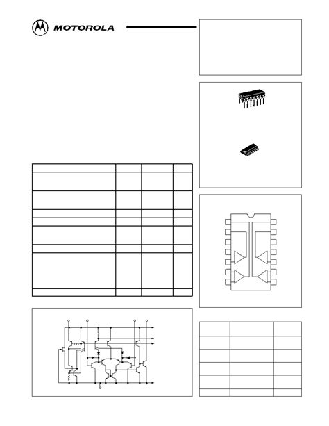 LM339N Datasheet 1 6 Pages MOTOROLA Quad Single Supply Comparators