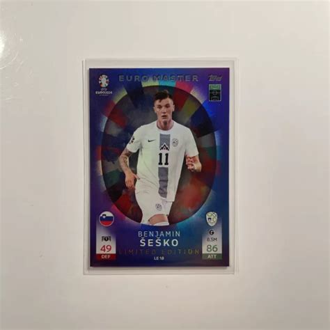 TOPPS MATCH ATTAX UEFA EURO 2024 Carta Calcio N LE18 Benjamin Sesko