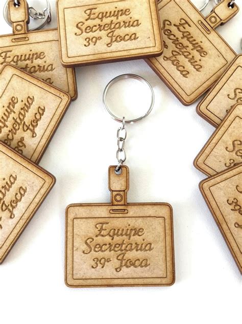 Chaveiro Personalizado Em Mdf Crach Elo Produtos Especiais