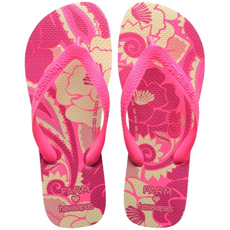 Havaianas E Farm Cole O Primavera Ver O Apresenta Tropicalidade