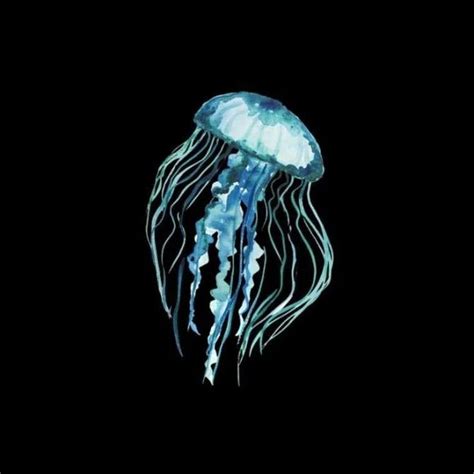 Join Yumii In 2024 Blue Jellyfish Fish Icon Blue Aesthetic Dark