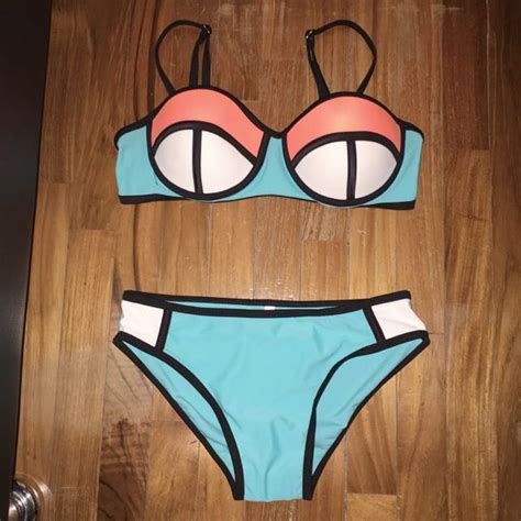 Triangl Inspired Bikini Set Women S Fashion Swimwear Bikinis