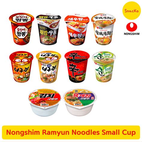 Nongshim Ramyun Cup Noodles All Flavors Ramen Noodles Shin