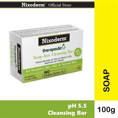 Nixoderm Ph55 Cleansing Bar Soap 100g Shopee Malaysia