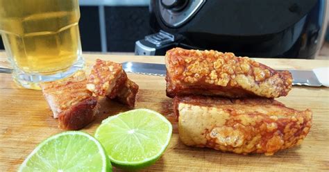 como fazer panceta à pururuca na airfryer