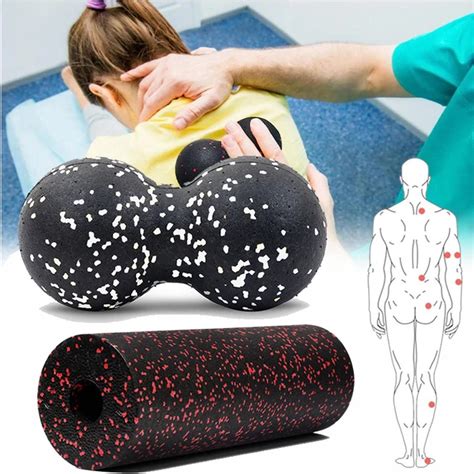 Round Massage Ball Double Lacrosse Self Massage Roller Deep Tissue Tool