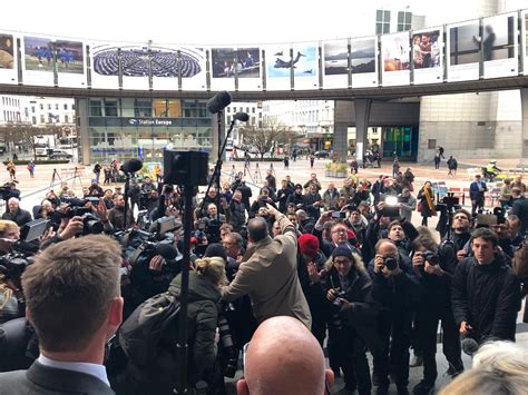 Exclusive Video Direct From Brussels Brexit Party Meps March Out Of