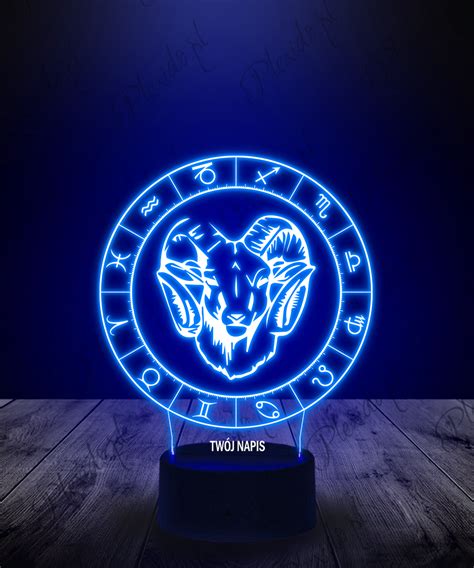 Lampka Led D Plexido Baran Znak Zodiaku Plexido Pl