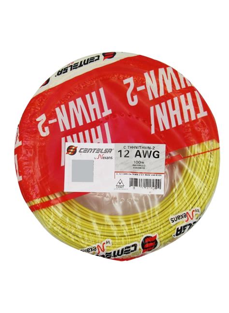 A12RR Alambre rígido N 12 AWG 3 31 mm² THHN THWN 2 Rollo x 100m