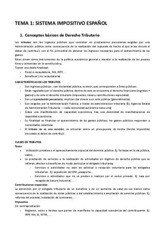 TEMA 1 SISTEMA IMPOSITIVO ESPANOL 1 Pdf