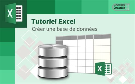 Tutoriel Excel Cr Er Une Base De Donn Es Tutoriel Excel