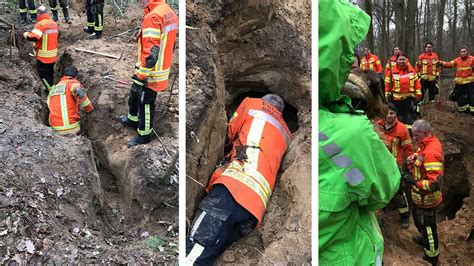 Braunschweig Feuerwehr Rettet Dackel Flinte Aus Dachsbau