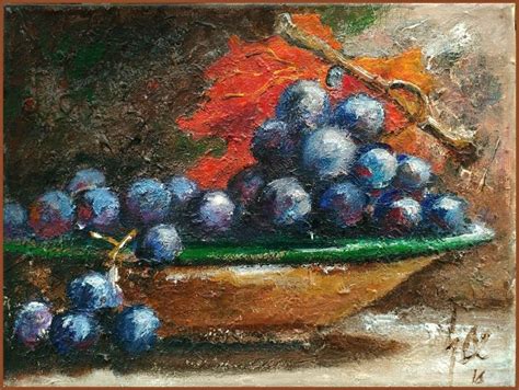 grapes still life, acrylic painting | Arte della pittura, Arte, Pittura