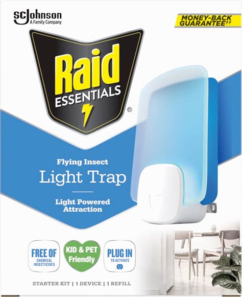 Amazon Raid Essentials Flying Insect Light Trap Starter Kit