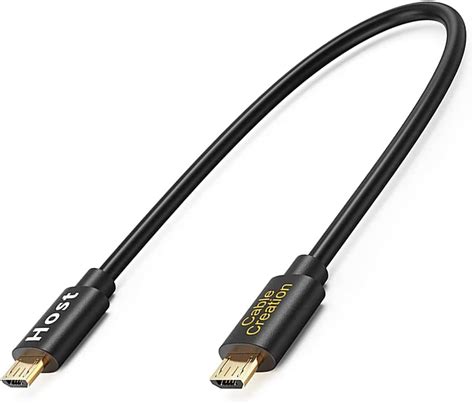 Cablecreation Micro Usb To Micro Usb Otg Cable Male To Male