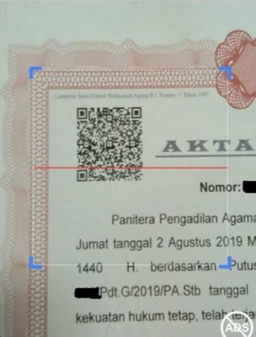 Qr Code Upaya Mencegah Akta Cerai Palsu Direktorat