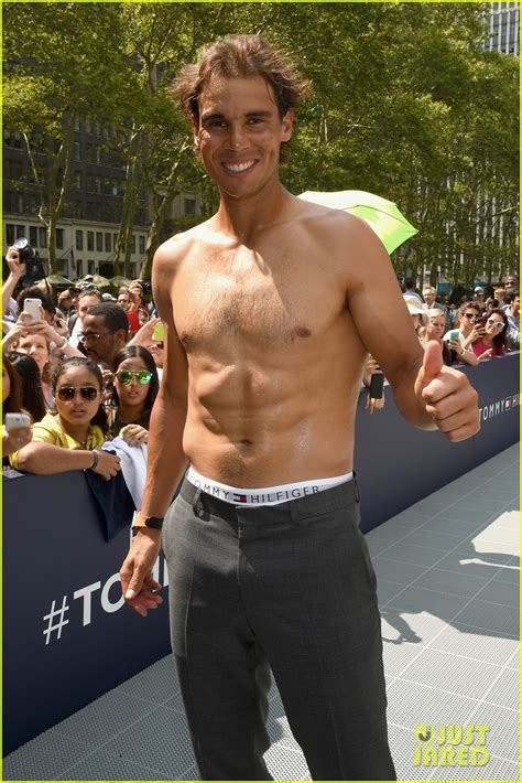 Rafael Nadal Strips Down Shirtless To His Underwear For Sexy Tommy