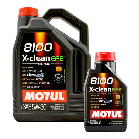 Motul 8100 X Clean Efe 5W 30 Synthetic Motor Oil C2 C3 CMG Oils Direct