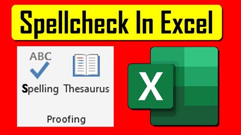 How To Check Spelling In Microsoft Excel Youtube