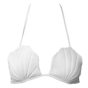 Pin On White Pearl Seashell Bikini Top