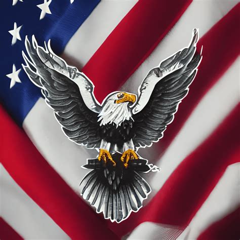 Eagle USA Flag Logo Design · Creative Fabrica