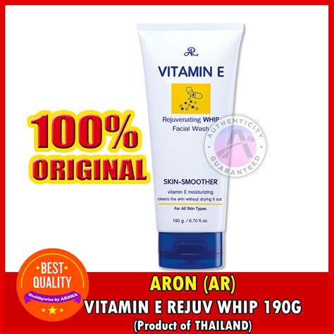 AR Vitamin E Rejuvenating WHIP Facial Wash 190g Shopee Philippines