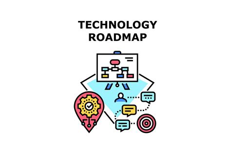 Technology Roadmap Icon Vector Illustration By Vectorwin TheHungryJPEG