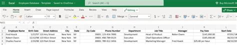 How To Create An Employee Database In Excel Free Template