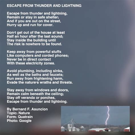 Short Poem About Thunder And Lightning Shelly Lighting