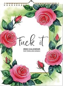 Amazon Fuck It Wall Calendar For Tired Ass Women Jan