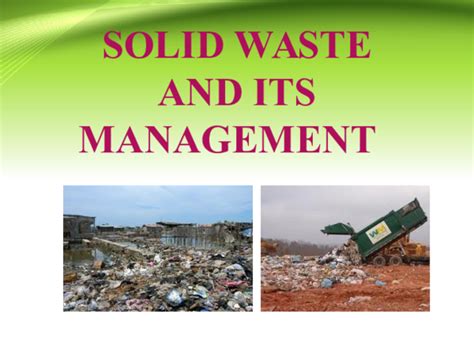 Ppt Solid Waste Management