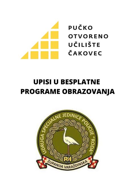 Besplatni programi obrazovanja za mlade i nezaposlene POU Čakovec