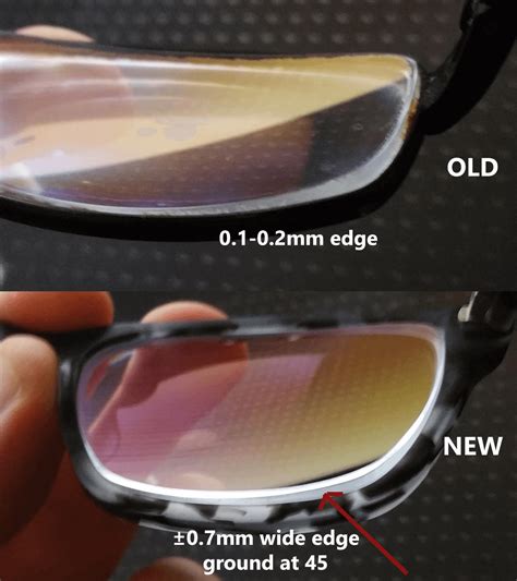 Is This Right Large Edge Grind On New Lenses Causes Many Times More Light Distortion Around