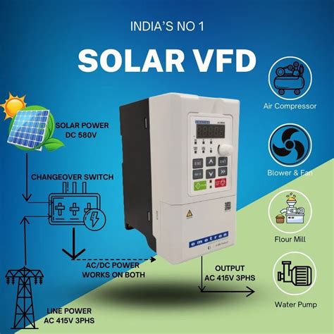 Hp Emotron Solar Pump Controller Vfd At Rs Solar Pump