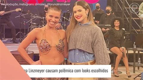 Looks De Maisa E Bruna Linzmeyer No Altas Horas Dividem Opini Es Na