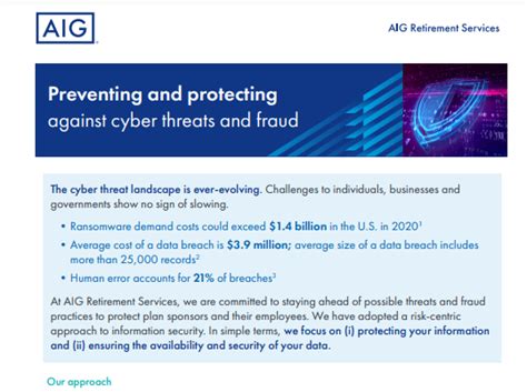 Preventing And Protecting Against Cyber Threats And Fraud