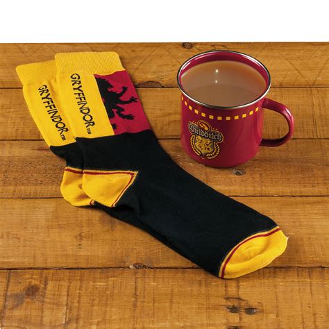 Harry Potter Gryffindor Quidditch Socken Und Emaille Tasse Elbenwald